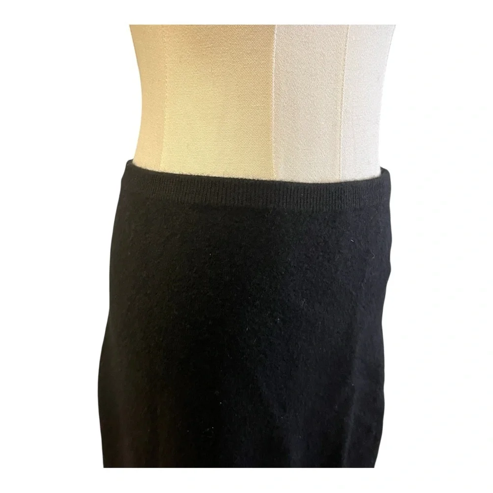 Jones & Co. Black‎ Wool Blend Long Skirt | Size M | Classic Midi
